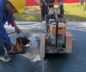 深圳交通綜治透水道路施工中！