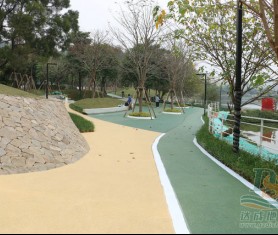 廣州白云區金沙洲【透水混凝土】項目完工啦！