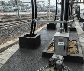 廣州白云區火車站兩側【透水混凝土】施工進行中！